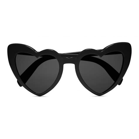 ysl heart sunglasses black|saint laurent oversized sunglasses.